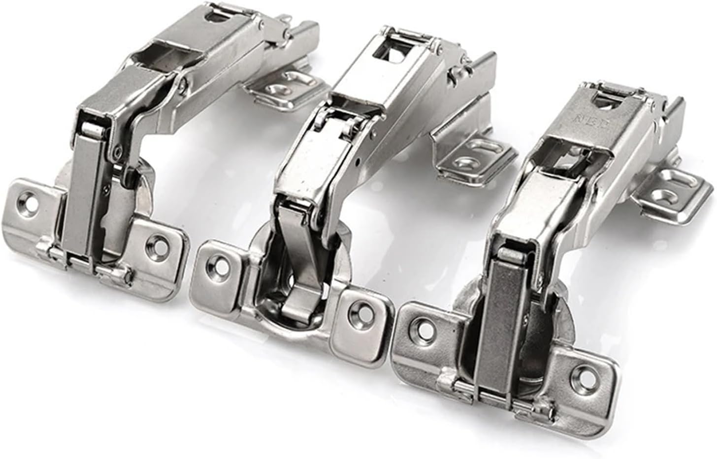 Special 165 Degree Hinges Stainless Steel Hydraulic Folding Door Hinge Large Angle with Damping Fixed Cabinet Door Hinge(Full Overlay)