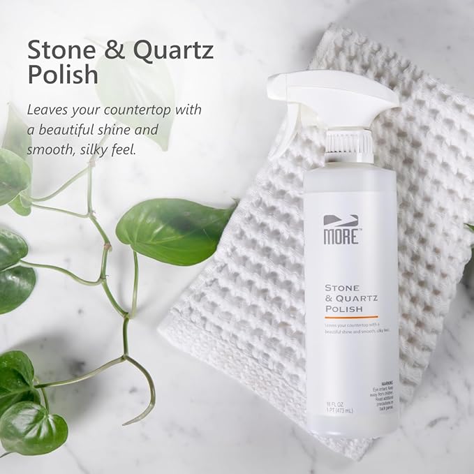 MORE - Stone & Quartz Polish - para encimeras de granito, mármol y piedra natural - 16 oz miniatura 2