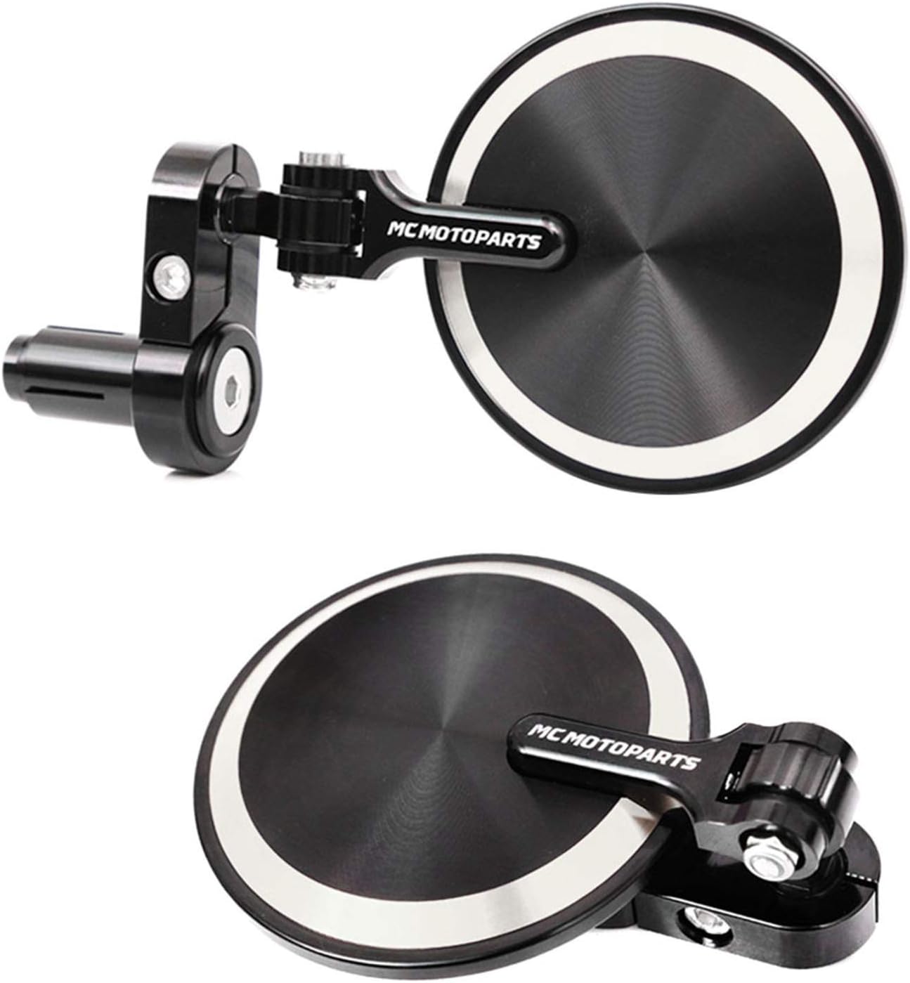 Amazon シルバー リボーン CNC バーエンドミラー カワサキ NINJA 1000 SX 2018 2019 Z650 Z750