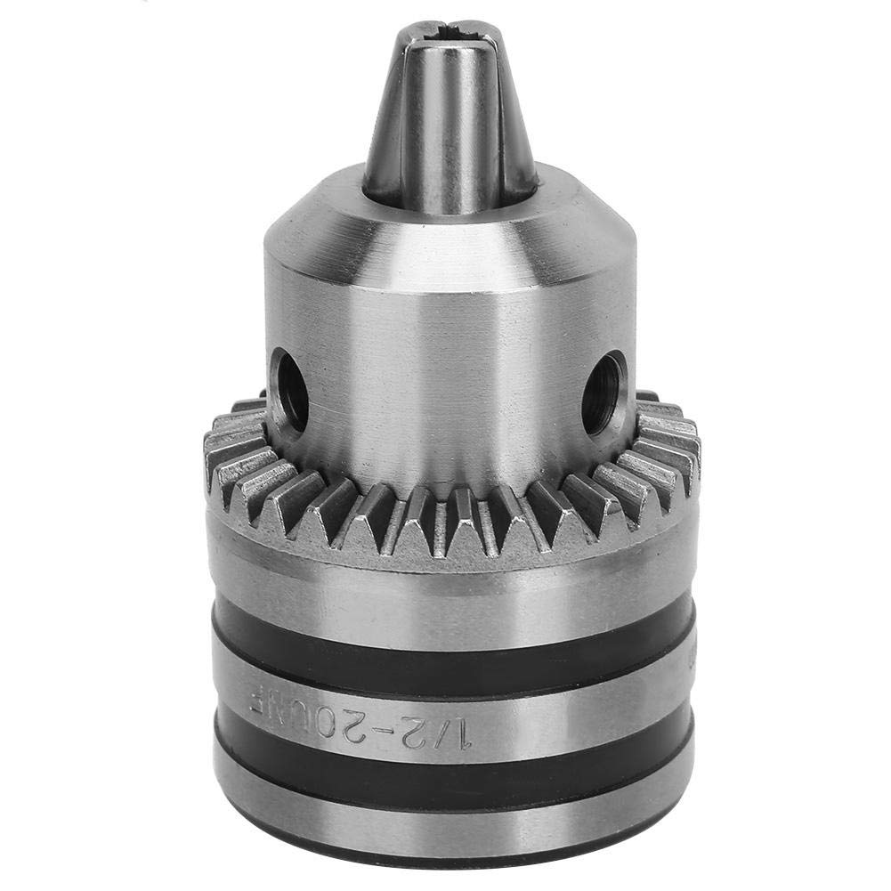 Taladro Chuck de 3.0-16MM,Portabrocas de Tipo Clave 1/2-20UNF Ligero con Adaptador de Cabeza Hexagonal
