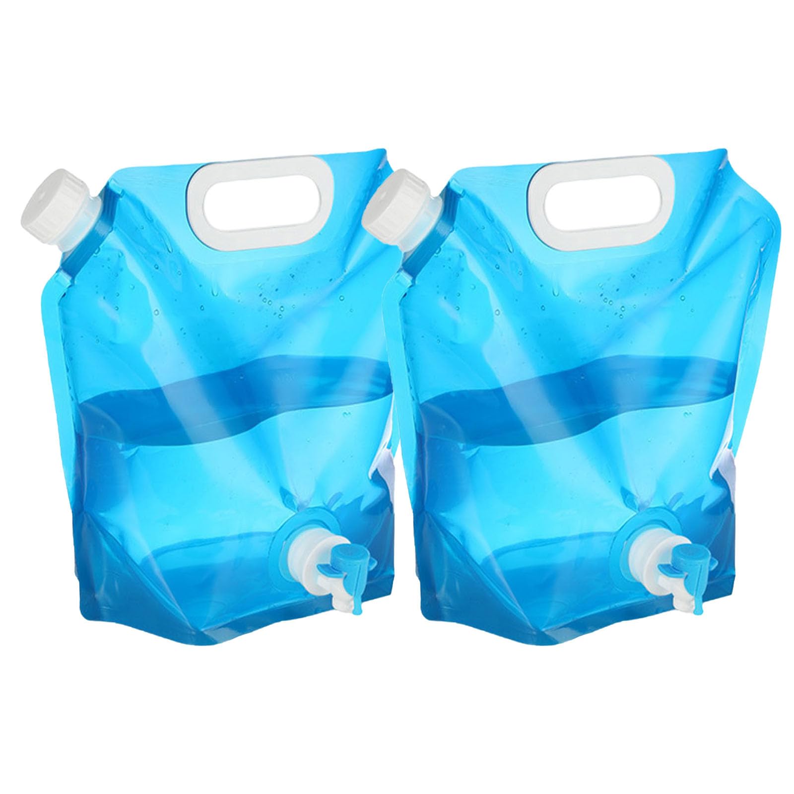 2 Taniche Pieghevoli Per Acqua Da 5L E 10L | Borracce Per Campeggio, Escursionismo E Viaggi