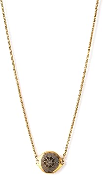 ResQ Jewelry, Shakti Smart Bluetooth Safety Necklace, Discreet Wearable Personal Alarm - GPS Location Tracking, Audio Recording, One Touch Activation Gold