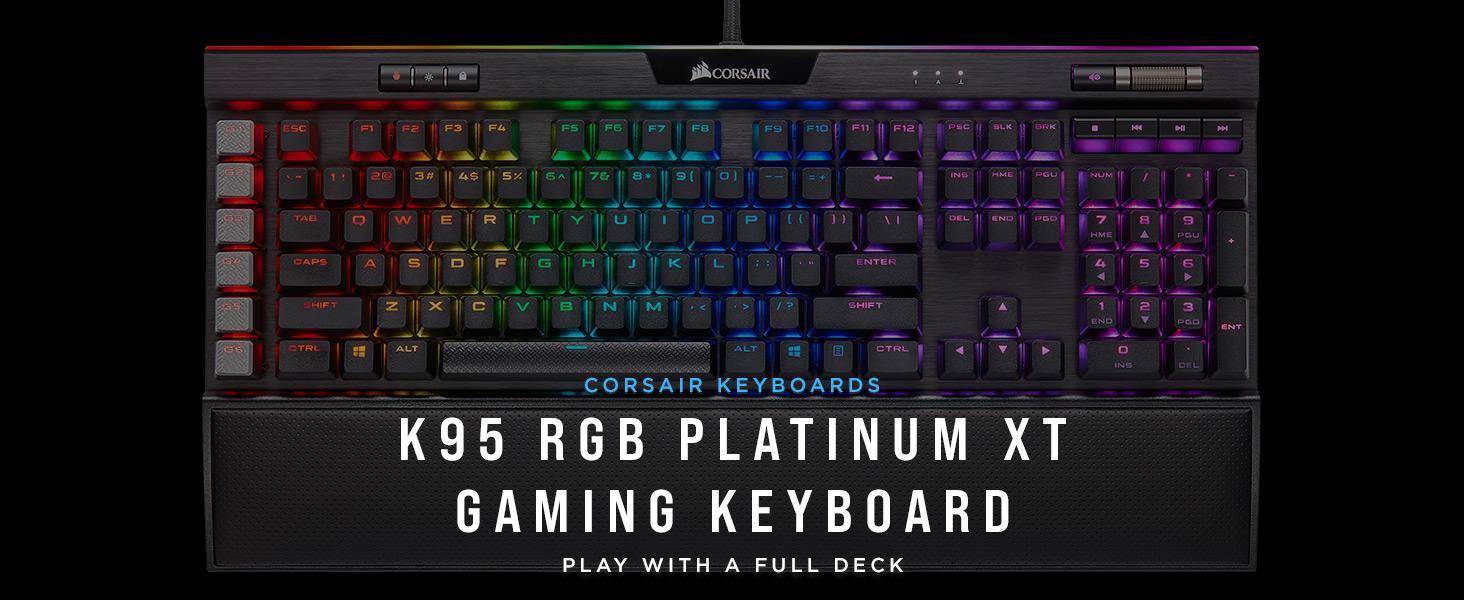 Amazon.com: Corsair K95 RGB Platinum XT Mechanical Gaming Keyboard