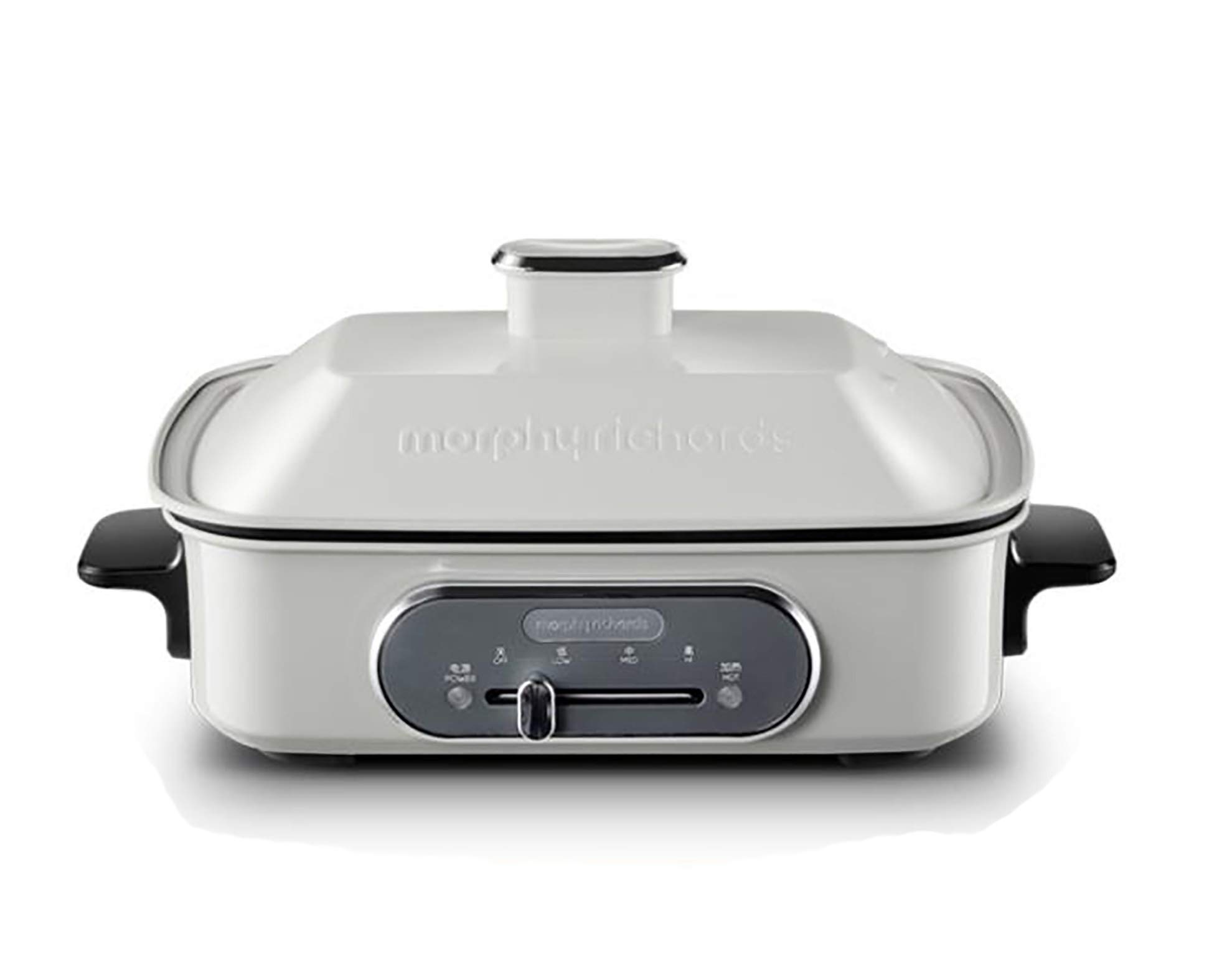 Nueva máquina de comida ligera de desayuno olla de cocina multifunción hogar pequeño todo en uno sartén eléctrica, cocinar, freír, asar, olla caliente eléctrica (blanco)