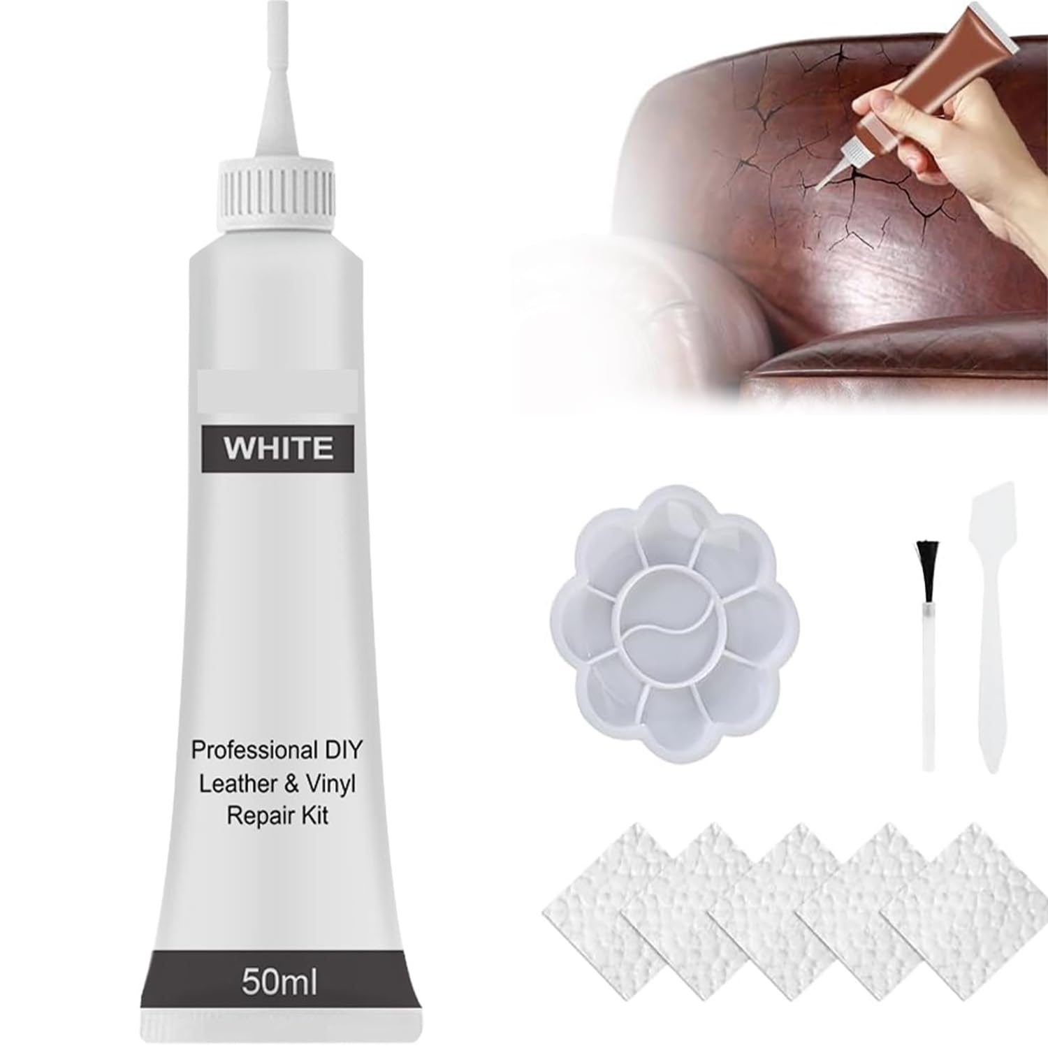 Toppa In Pelle, Set Di Riparazione In Vinile E Ecopelle - Foto 9