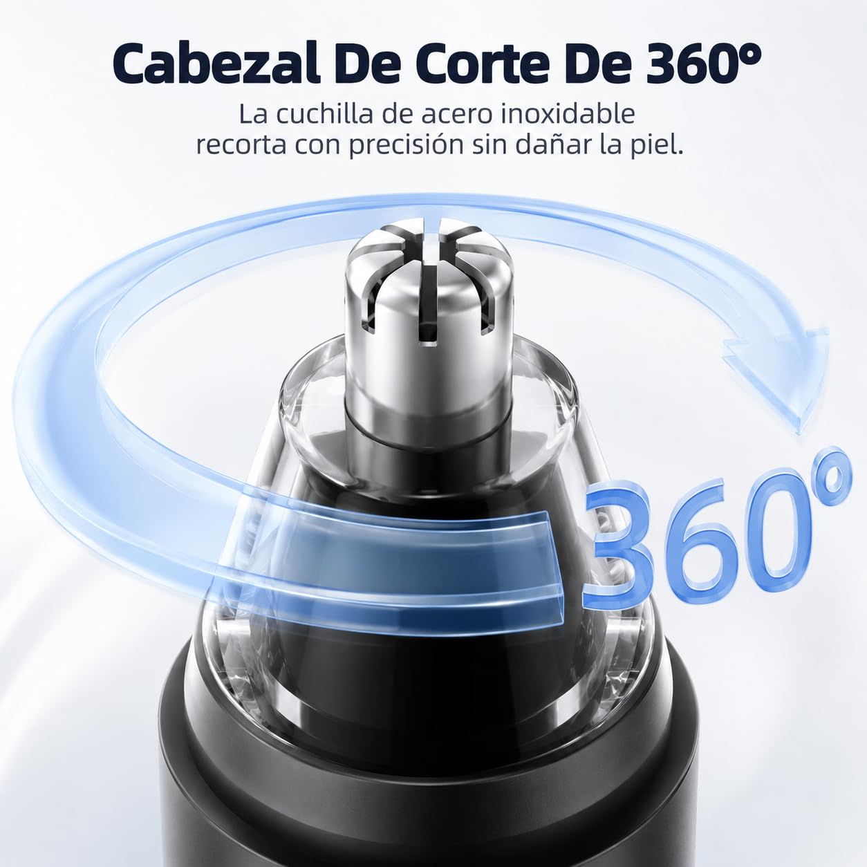 Recortadora de vello nasal para hombre Mr. Bold Pro- Nose Hair Trimmer for Men Con Cabezal Redondeado Para Recorte Suave Y Preciso