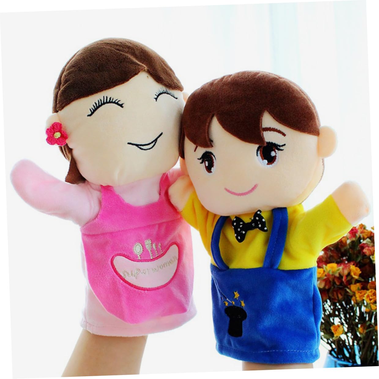 UPKOCH 4 Piezas Títeres de Mano Familiares Muñecos Suaves para Roles Juguetes Educativos para y Actividades Jardín de Infancia
