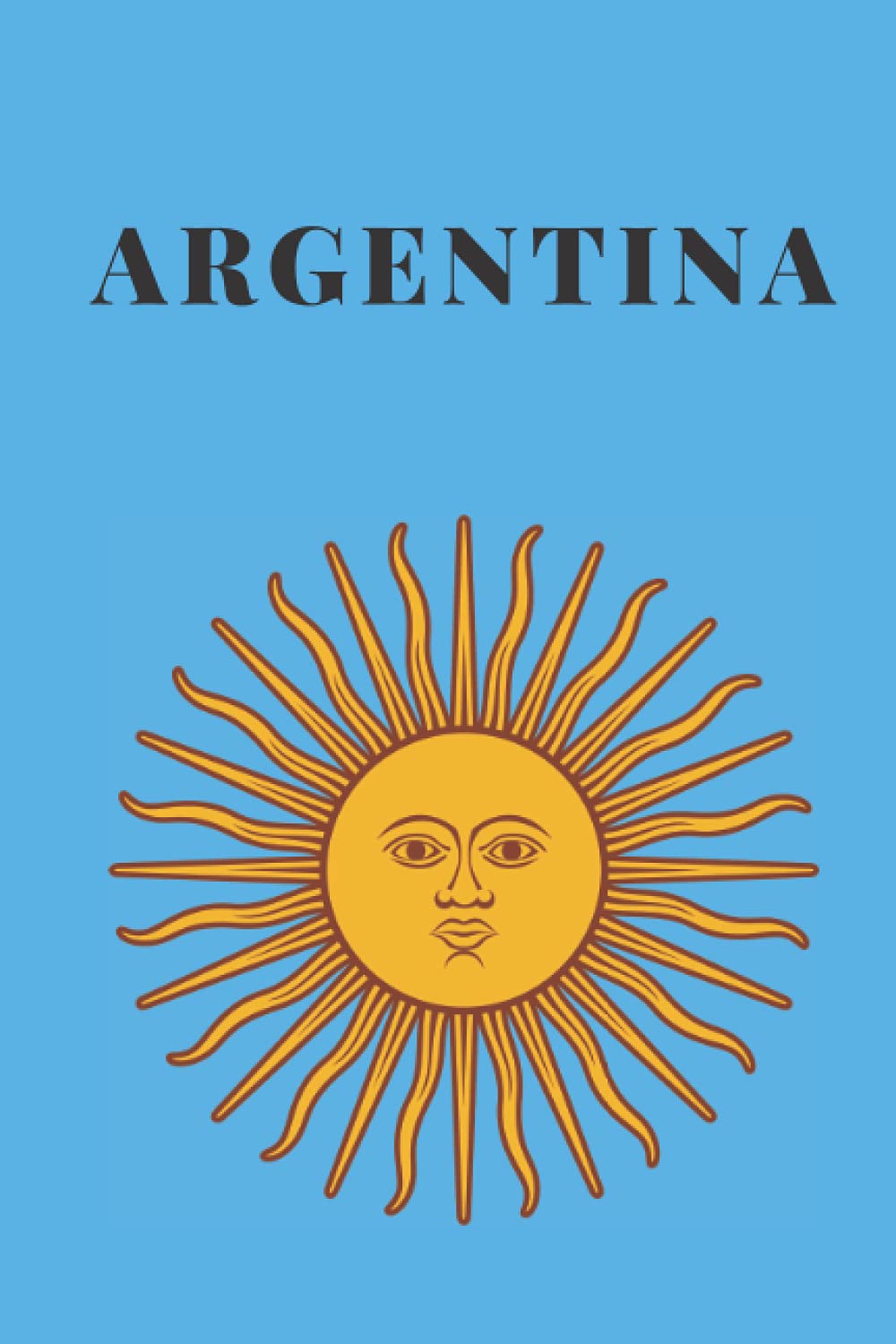 Argentina: Argentinian Themed Blank Lined Notebook