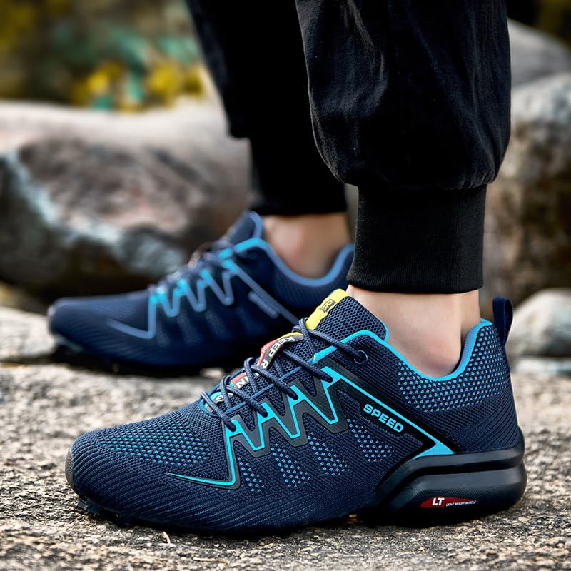 Zapatillas de senderismo para hombre, Trekking viajes, botas impermeables antideslizantes para caminar al aire libre Escalada Sneakers