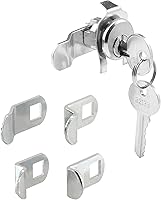 Prime-Line S 4140 Replacement Mailbox Lock with 5 Cams, Hudson 1003M Keyway, Nickel Finish - Fits American Device, Auth-Florence, Bommer, Miami-Carey