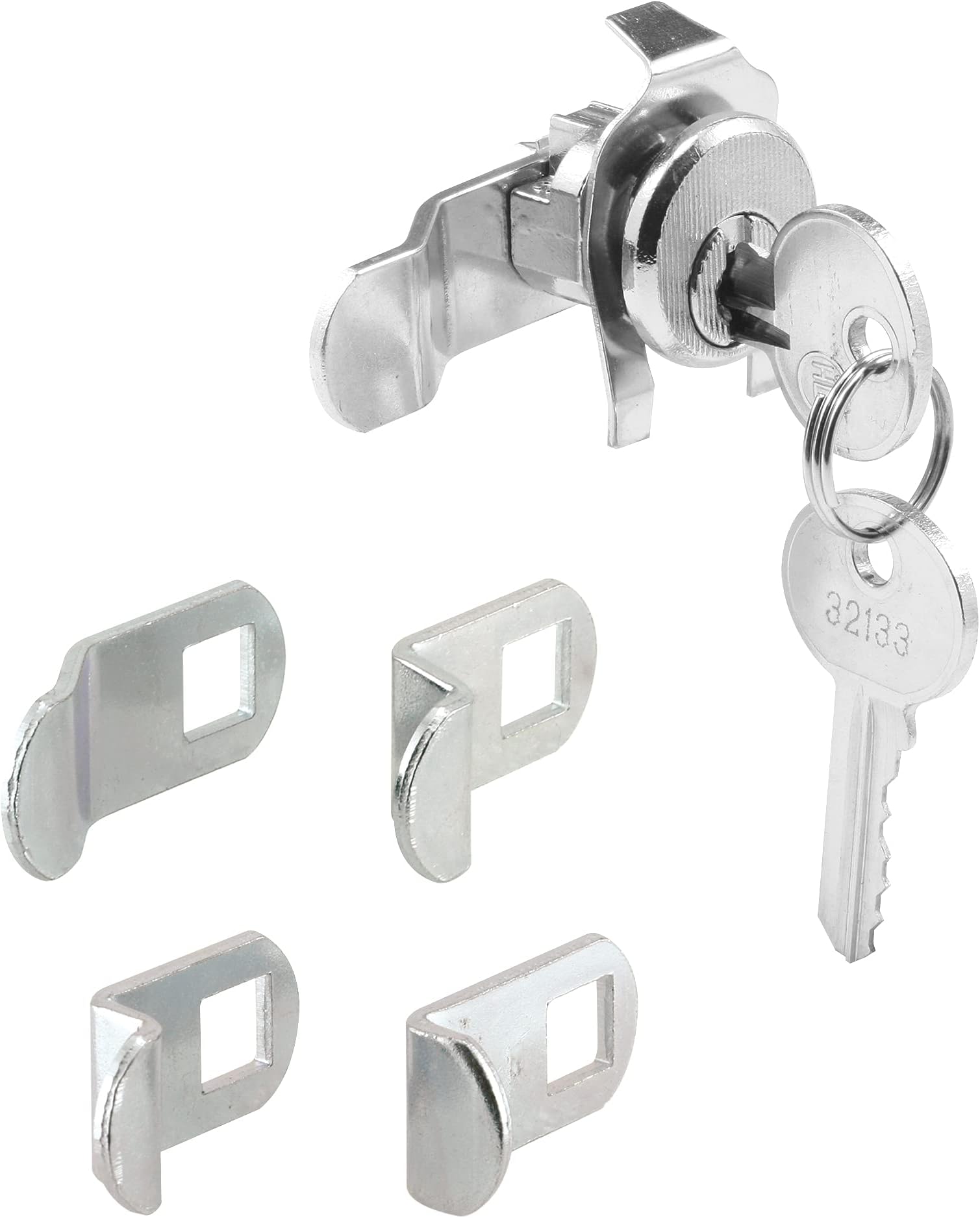 Prime-Line S 4140 Mailbox Lock – Replacement, Multipurpose Mailbox Lock for Several Brands – Nickel Finish, ILCO 1003M Keyway, Opens Counter-Clockwise with 90º Rotation