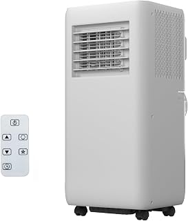 10000 BTU Portable Air Conditioner, 3 in 1 AC Unit with Fast Cooling, Energy Saving, Remote Control 24H Timer, Cools Rooms up to 450 Sq. Ft. – Quiet Air Conditioner for Bedroom, Office, Apartment