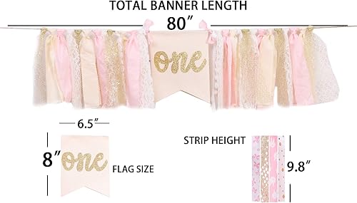 Miniatura 9 de Cartel rosa de feliz cumpleaños  Cartel de primer cumpleaños para silla alta, accesorios de fotos con temática de conejo, los mejores suministros de