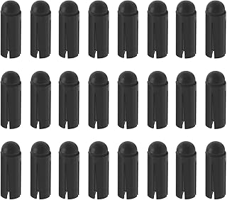ECSiNG 24 Uds 90 Grados Protector de ala de Dardo Aleación de Aluminio Protector de Vuelo de Dardo Accesorios de Dardos de Competición Profesional 3mm X 8,5mm Negro