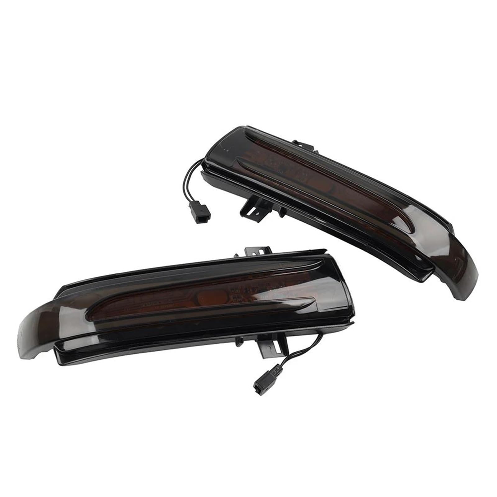 Asistente de Cambio de Carril 2 Luces Intermitentes Dinámicas para Espejo Lateral De Coche, Color Negro Ahumado, para Benz CLS, CLC, SL, SLK Class