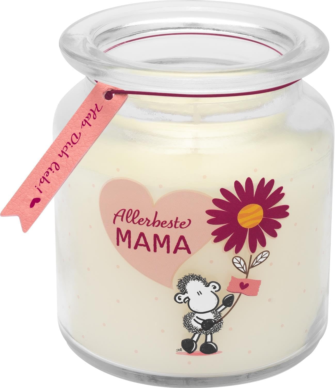 Sheepworld Kerze im Glas Motiv ""Allerbeste Mama""