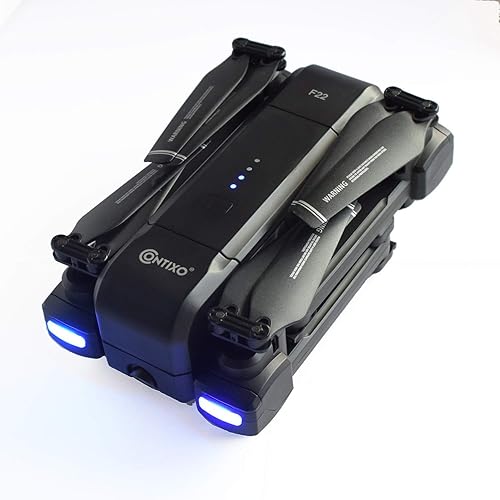 Miniatura 7 de Contixo F22 RC Drone cuadricóptero plegable  Selfie, gesto, cardán 1080P cámara WiFi, GPS, retención de altitud, vuelo automático, sígueme, waypoint