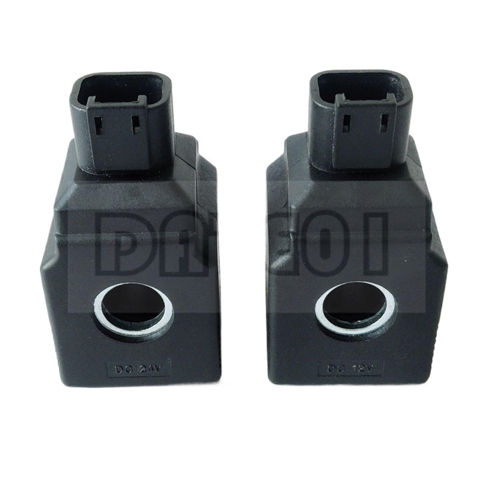 Coil Pilot Magnetventil, Spule, Magnetventil, Spule mit zwei Nadeln, Grabmaschine DC 24 V DC 12 V (DC 12 V)