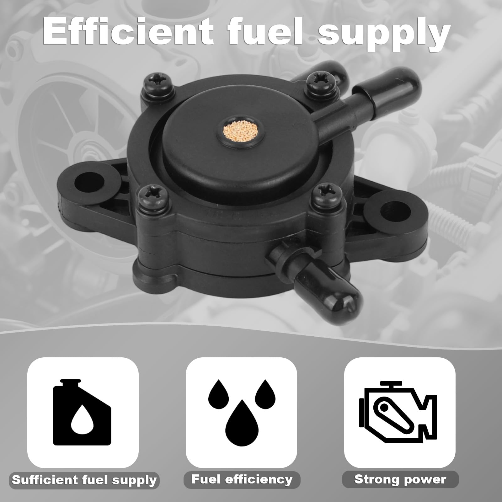 BOXOB Kraftstoffpumpe mit Filter, Ölpumpensatz mit Ölschlauch und Klemmen für Kleine Motoren von Kohler Briggs & Stratton John Deere Cub Cadet