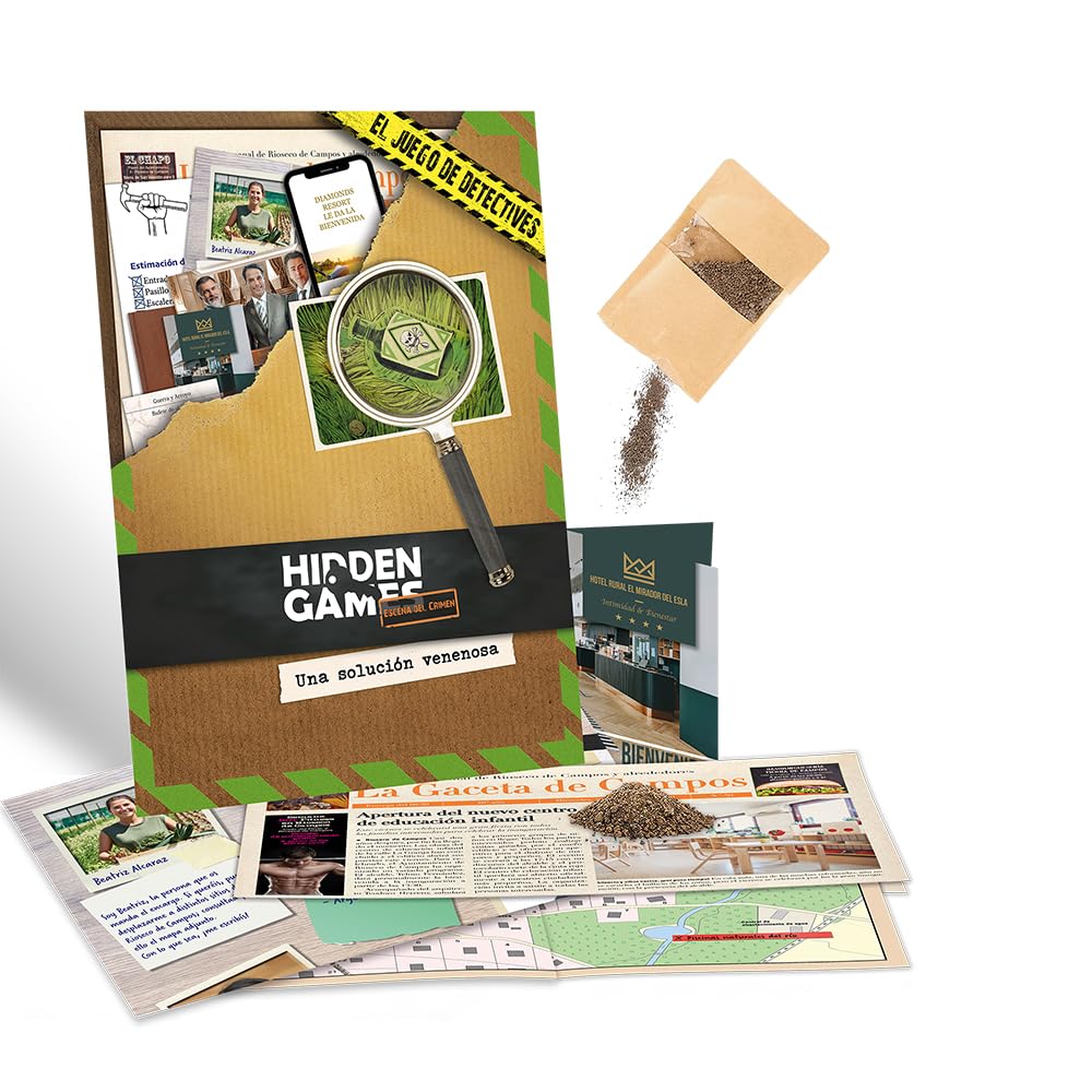 Hidden Games Escena del crimen - EL 3 caso - UNA SOLUCIn VENENOSA - Espaol - Juego realista de escenas del crimen, emocionante juego de detectives, juego escape room