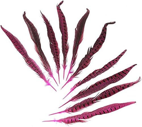 Miniatura 10 de kolight Juego de 100piezas Natural teñido de faisán plumas 1214inch decoración DIY