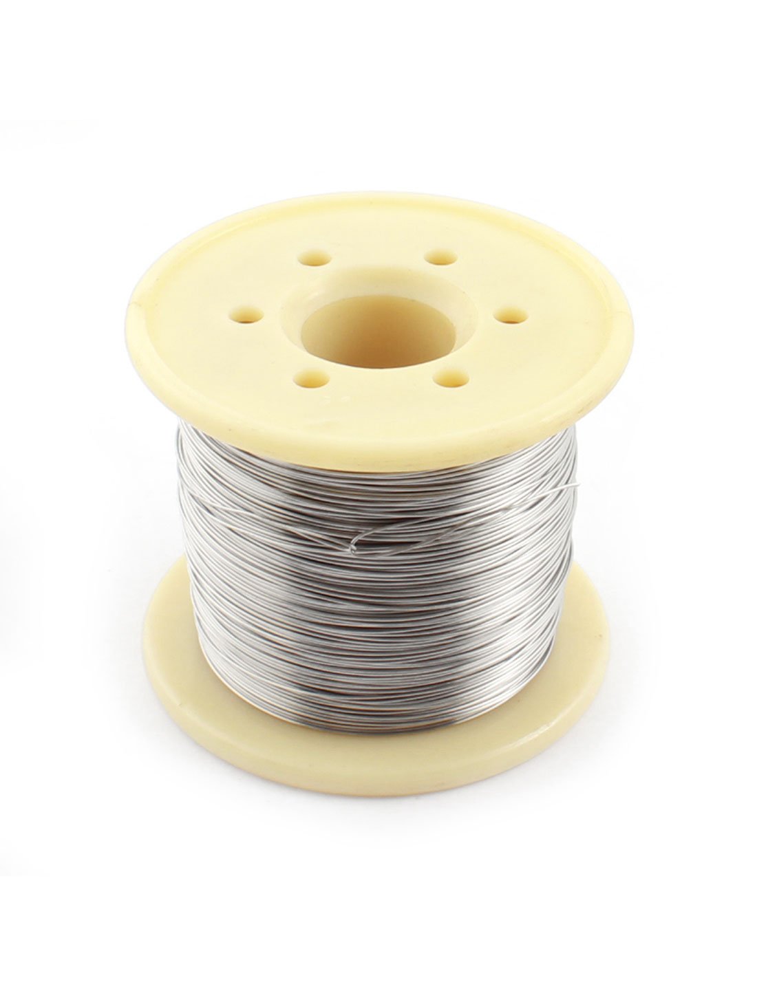 Sourcingmap 50Meter 165ft AWG26 26gauge 0.4mm Resistor Resistance Wire, Silver, 0.016" x 165ft(D*L) - Image 2