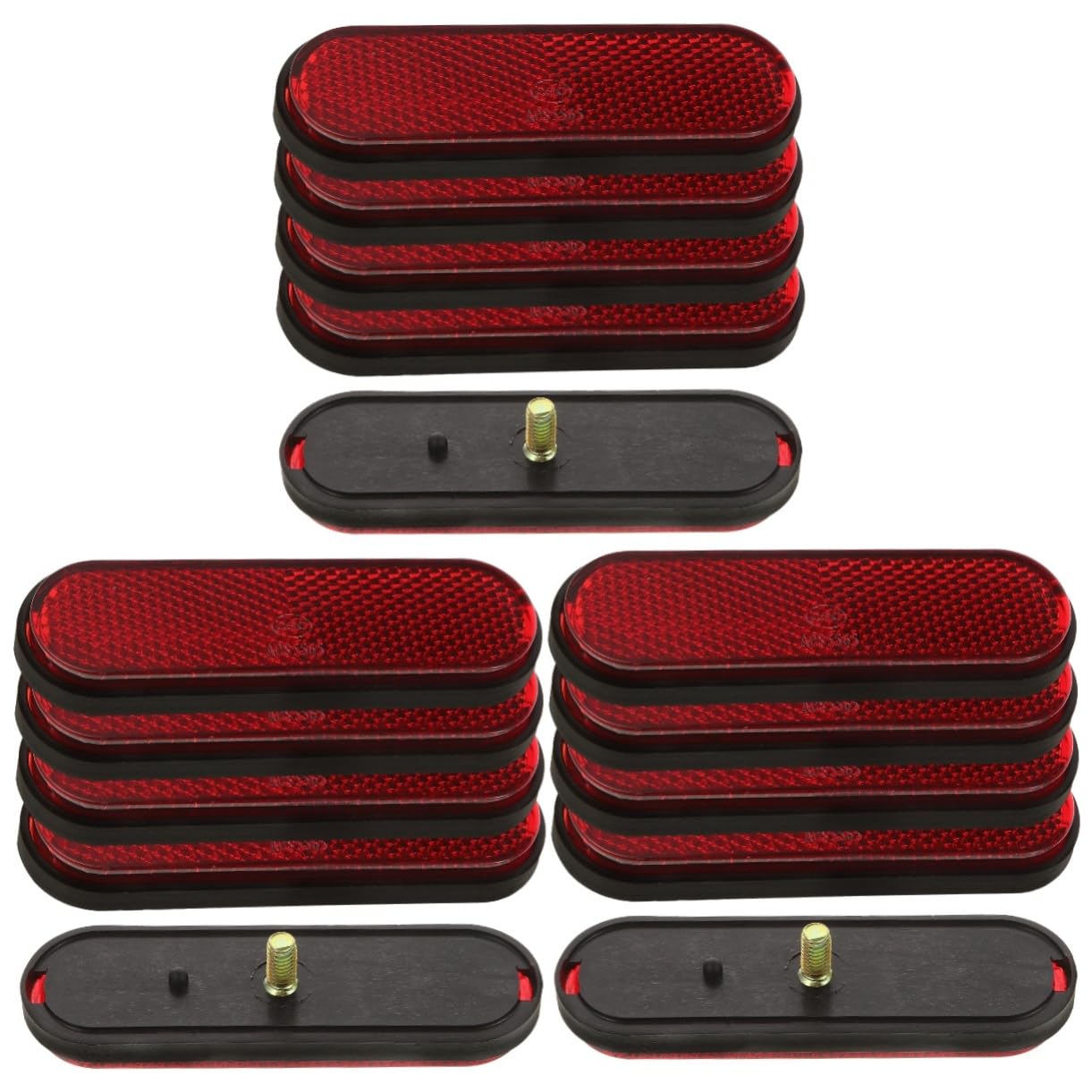 BESTonZON 15pcs High Reflective Reflectors for Safety Signs for Low Light Visibility Compact Reflectors for Enhanced