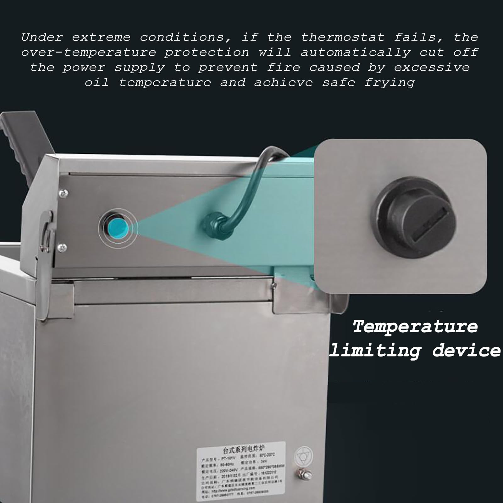 Amazon.co.jp: RUYICZB 電気ディープフライヤー 10L /10.5QT