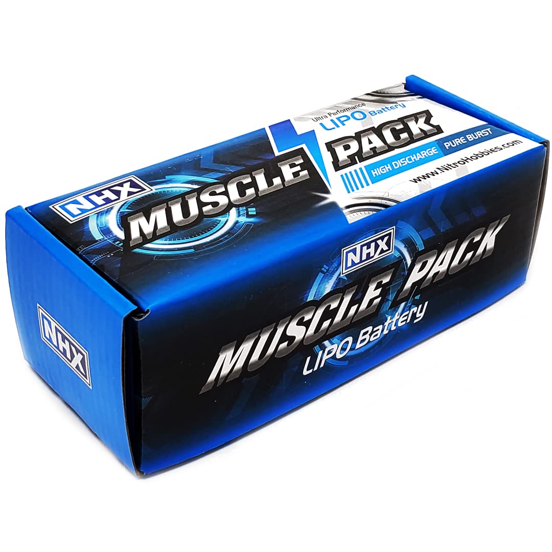 Amazon.com: NHX Muscle Pack 3S 11.1V 5000mAh 50C Hard Case Lipo
