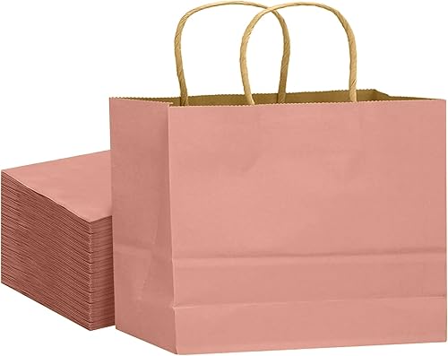 Miniatura 11 de qiqee Bolsa de regalo grande de 13 x 4.5 x 10 pulgadas con asas, 32 bolsas de papel de regalo, bolsas de papel de regalo rosa y morado, múltiples