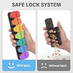 Extra Large Weekly Pill Organizer - Waterproof 7-Day Pill Box, Portable Vitamin & Supplement Case, Easy to Open Design, Ideal for Travel and Daily Medication Management