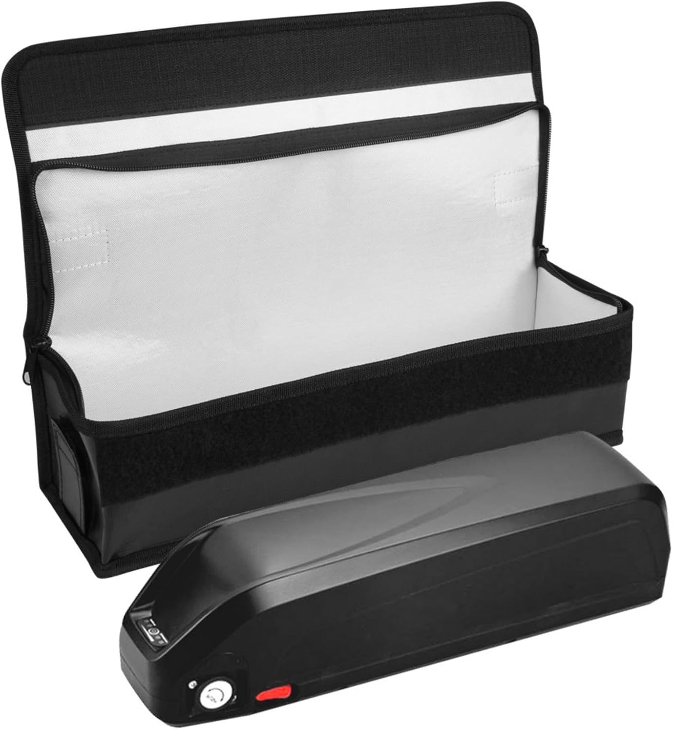 バッテリーオーガナイザーポーチキャリーハンドルジッパーシステム モデル用安全ストレージソリューション 耐火ケース