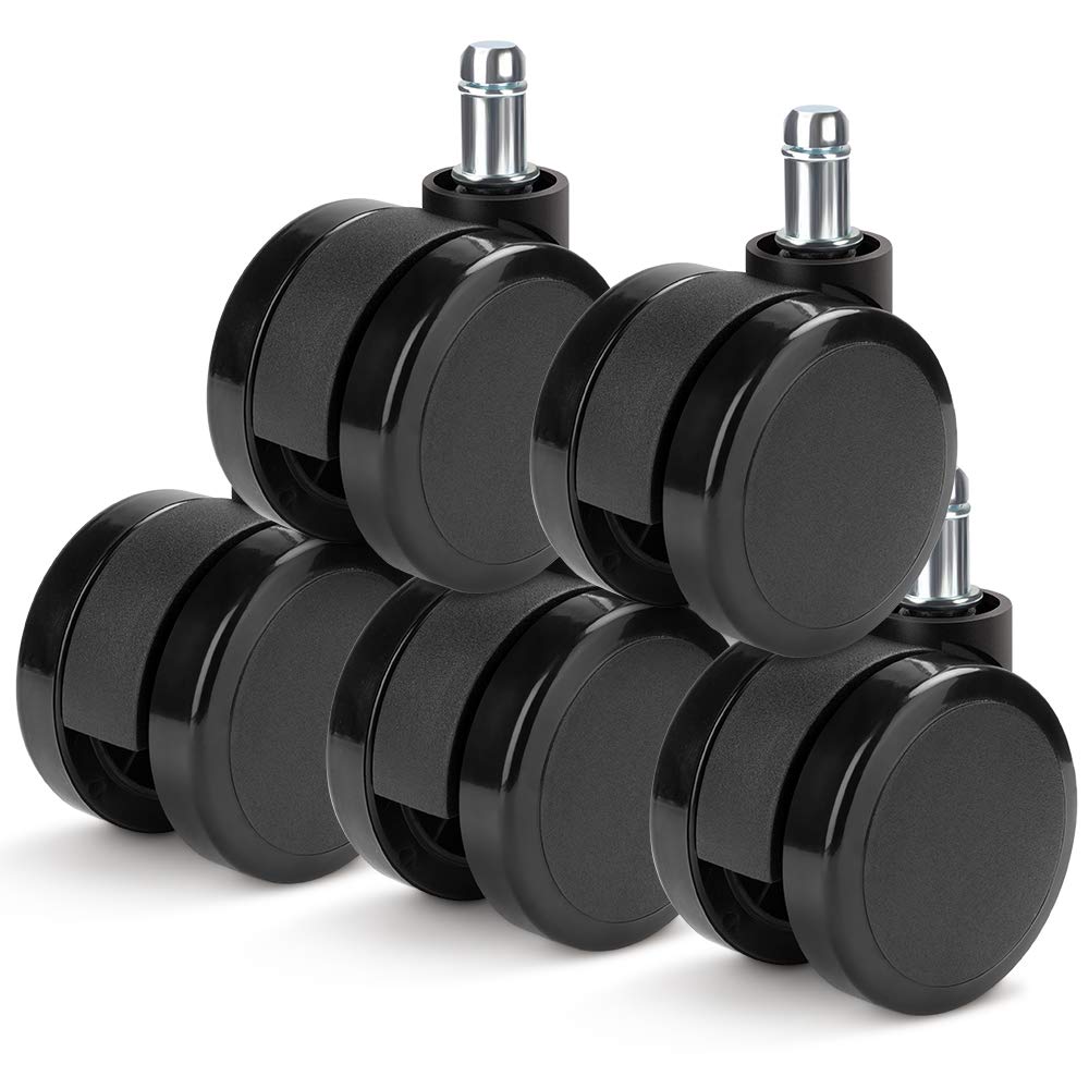 Buy Furgle Office Chair Caster Wheels Set of 5 for All Floors Including