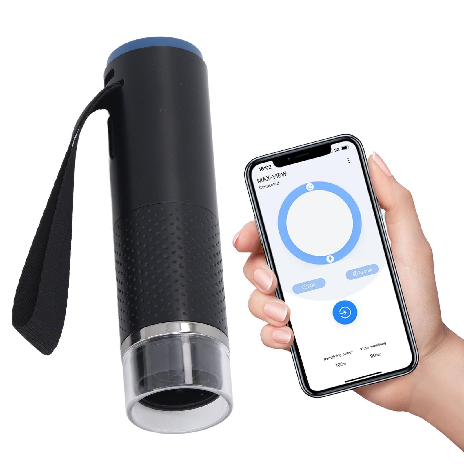 Microscopio de bolsillo portátil con conexión WiFi Zoom 50X-1000X Lupa digital de 2MP para sistemas Android/OS X para exploración científica y pasatiempos