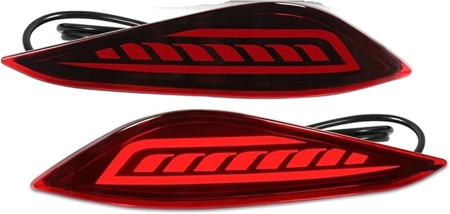 Rear Bumper Reflector Light for Toyota for Rush 2018-2019 2X Rear Bumper Reflector Brake Light Fog Lamp Park Driving Turn Signal(Style A)