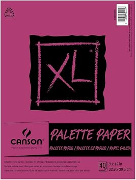 Canson Disposable Palette 40 Sheet Pad Acrylics - 9 X 12
