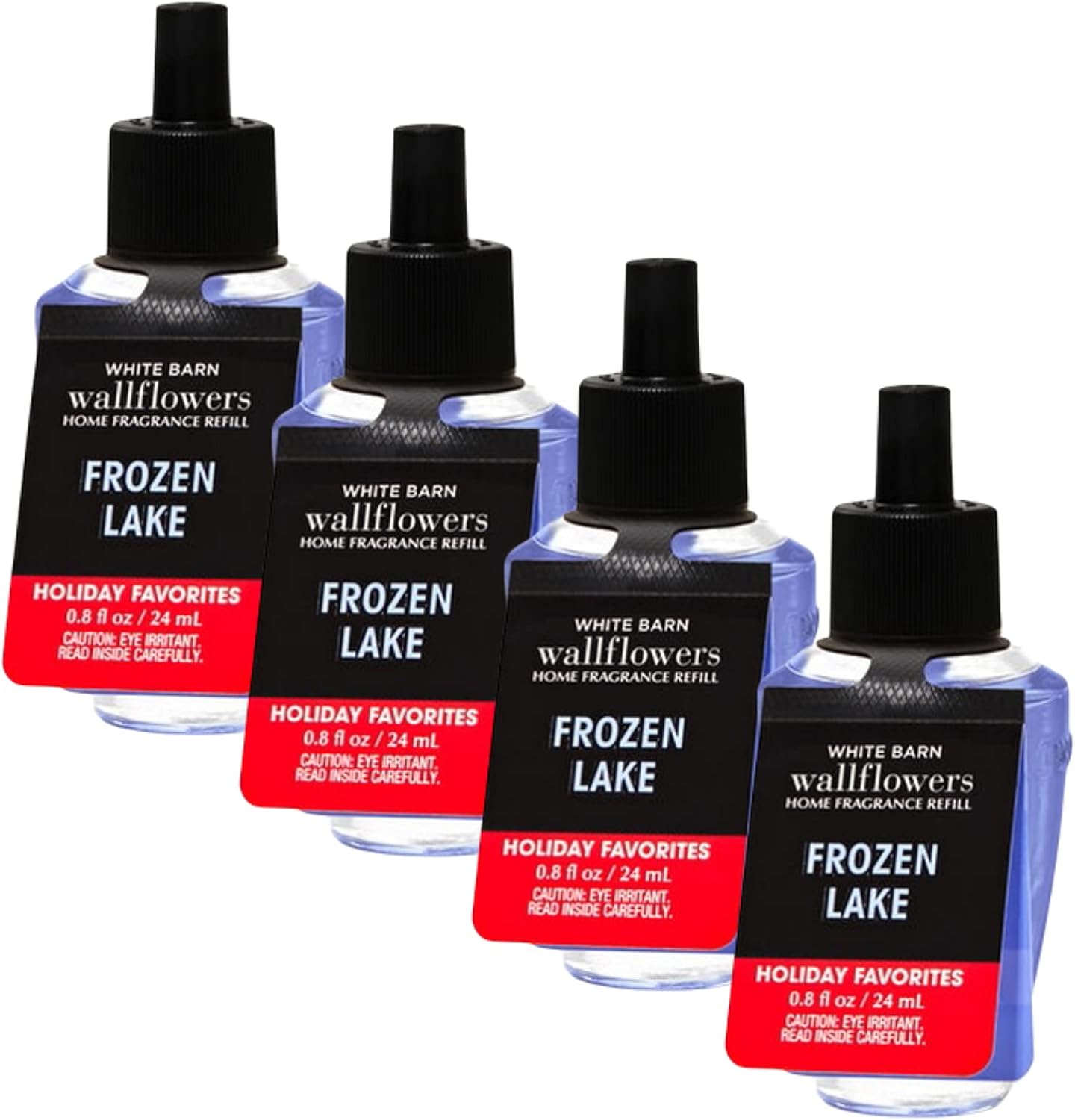 Bath and Body Works 4 Pack Frozen Lake Wallflowers Fragrance Refill 0.8 Oz.
