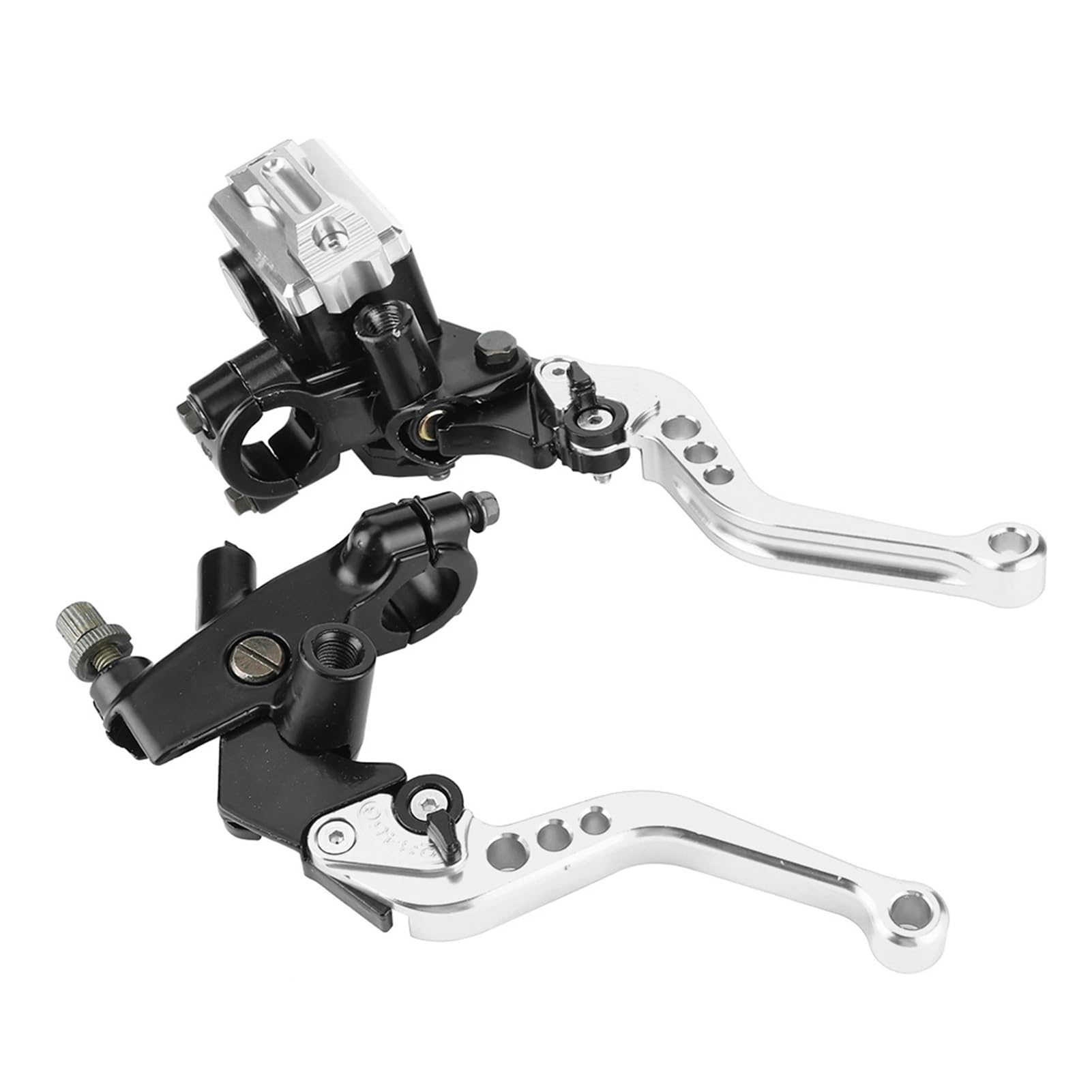 Riderai Silver Motorbike Clutch Levers Brake Clutch For Master Cylinder Levers For Motorcycle Universal Aluminum Handlebar For Durable(Silver)