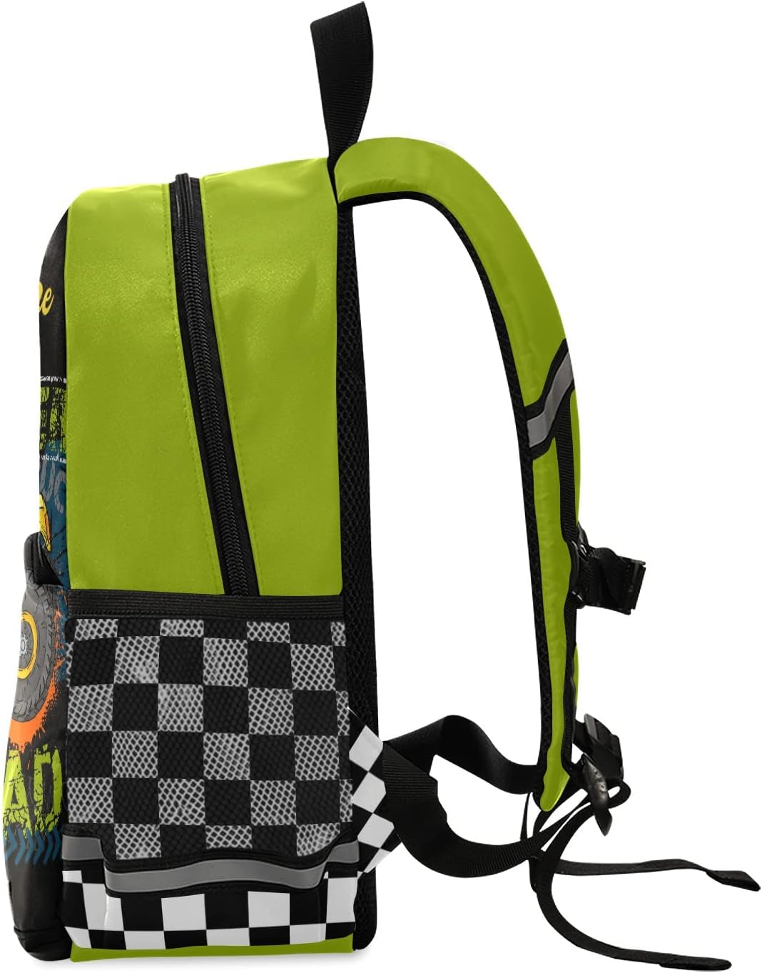 Custom Monster Truck Backpack for Boys Girls – Personalized Preschool Bag with Name for School & Travel