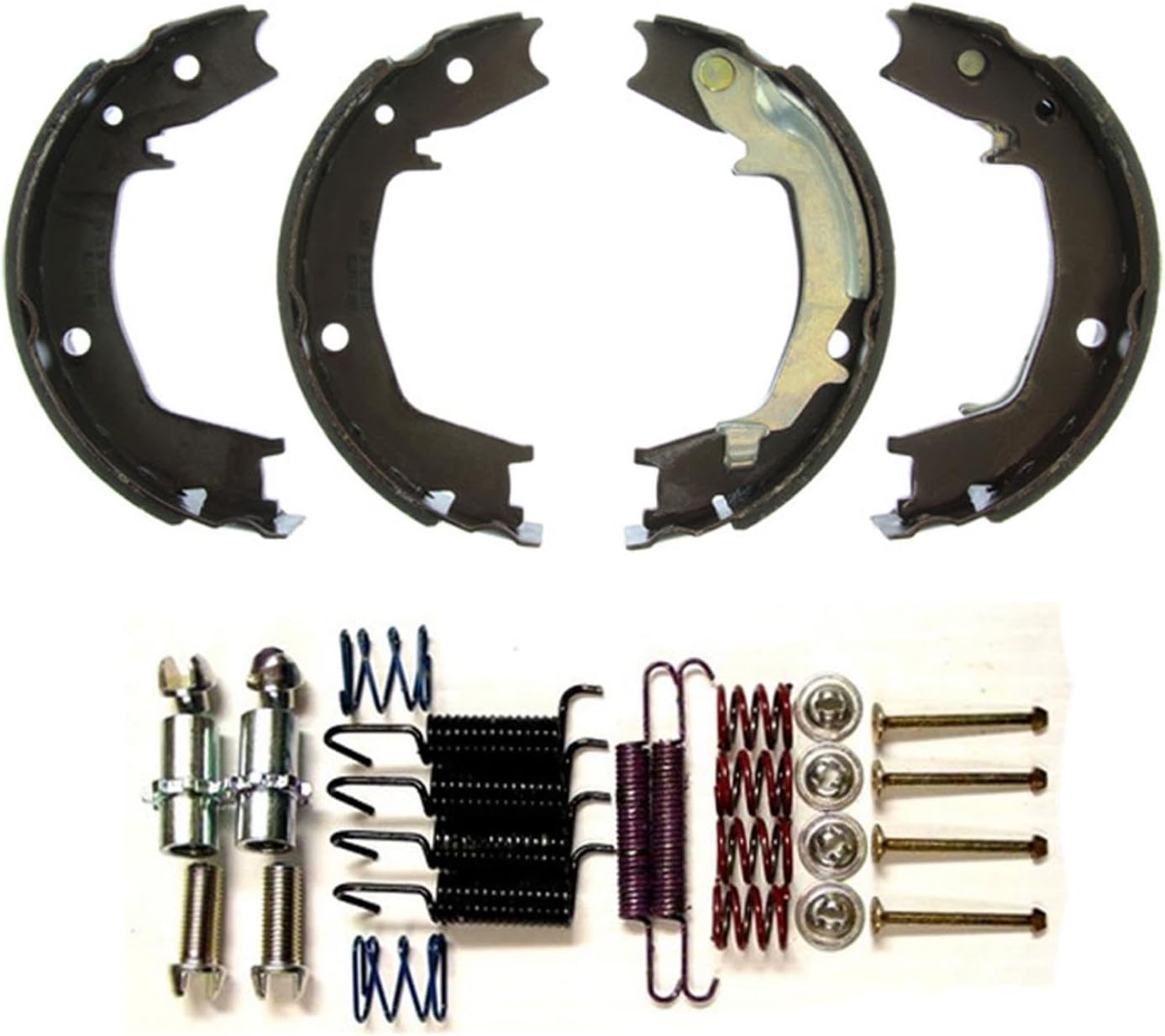 Replacement Parts For 2001-2006 Hyundai Santa Fe Rear Parking Brake Shoes + Mounting Hardware