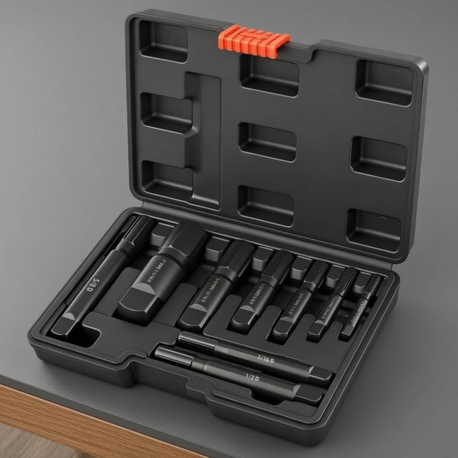 Extractor Tornillos Dañados Portátil Juego Extractores con Estuche Organizado Juego Extractores con Estuche para Fontanería