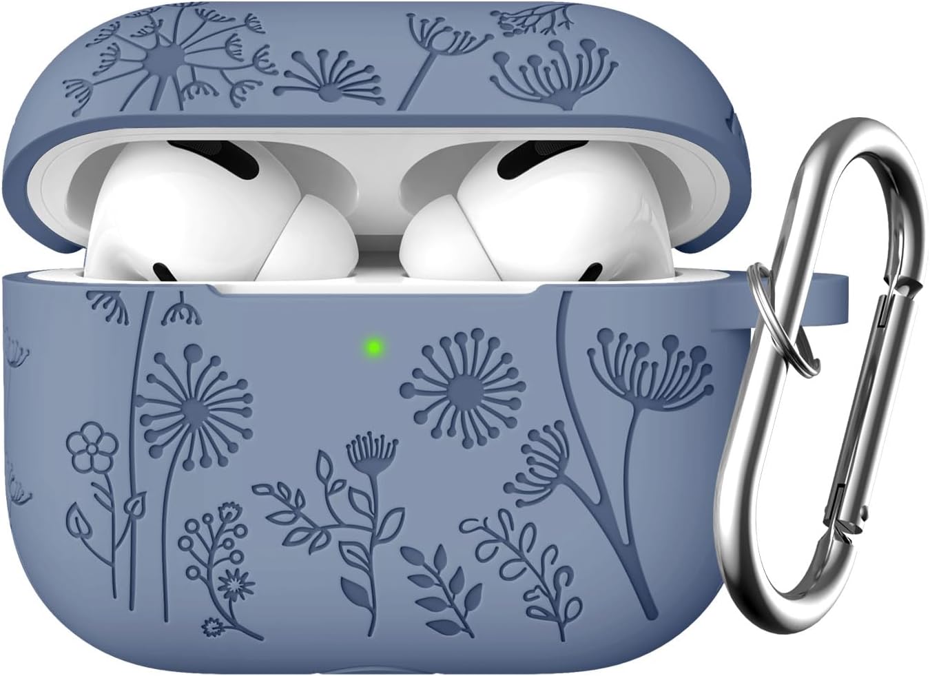 Coque AirPods Pro 2 Fleur Rose – Étui TPU Floral Mignon Avec Porte-Clés & Mousqueton Pour Filles