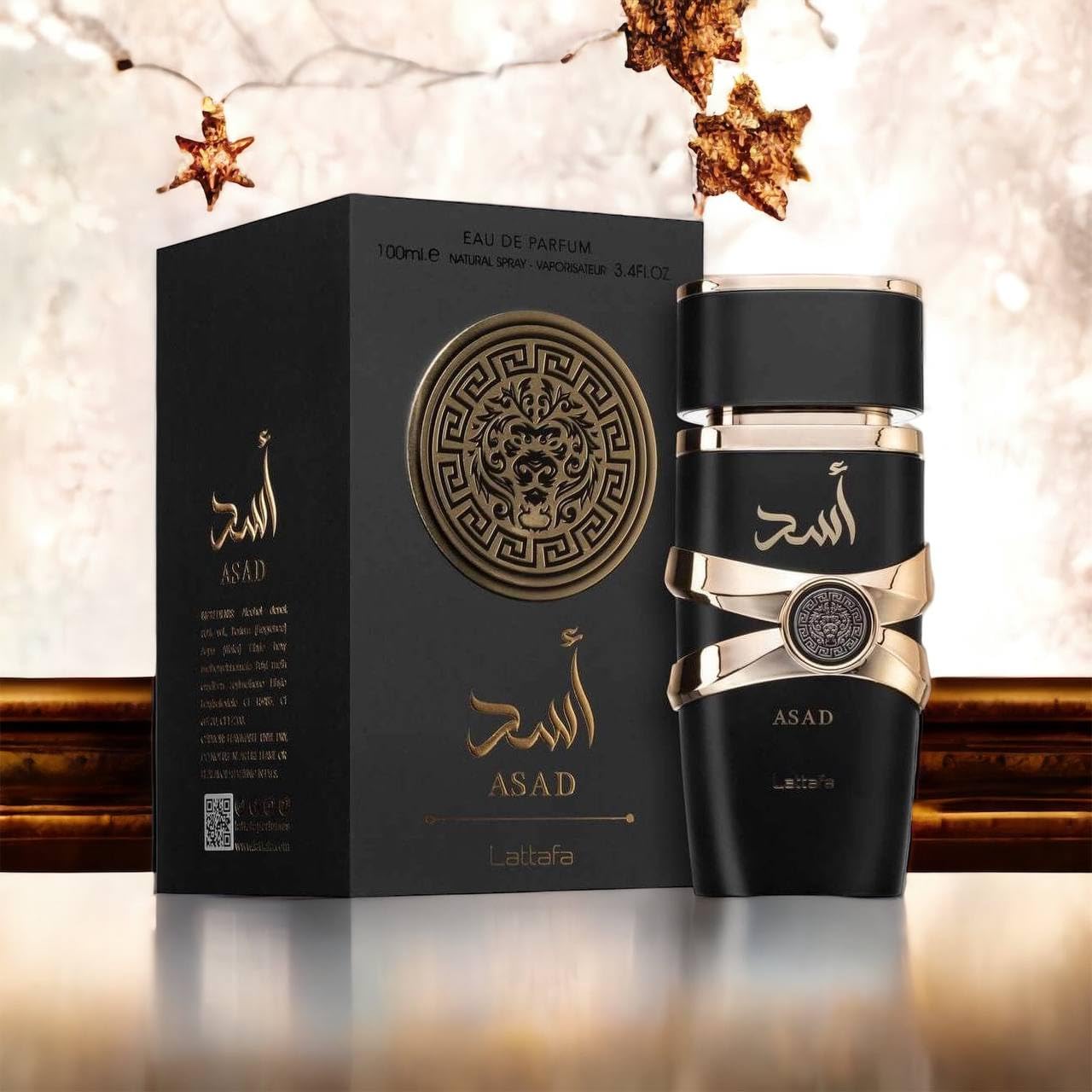 Lattafa Asad Original 100 ml perfume árabe para homem inclui
