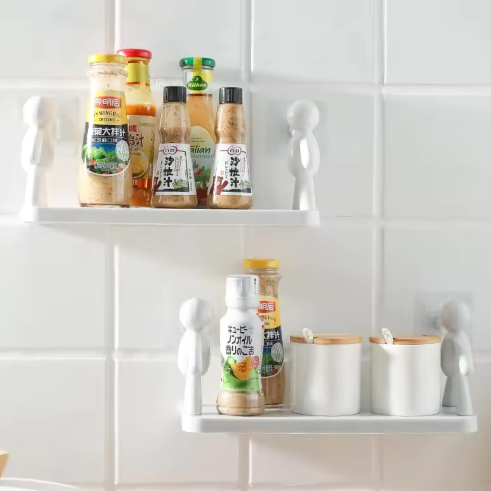 TAZLYN Plastic Floating Shelf For Wall Mounted Shelf For Bathroom Rack Self Adhesive Bathroom Shelf For Wall Shelves/Racks & Shelves For Storage Shelf Bathroom Organizer Without Drill Pack Of 2, White (B0BT97VPSM) Amazon Price History, Amazon Price Tracker