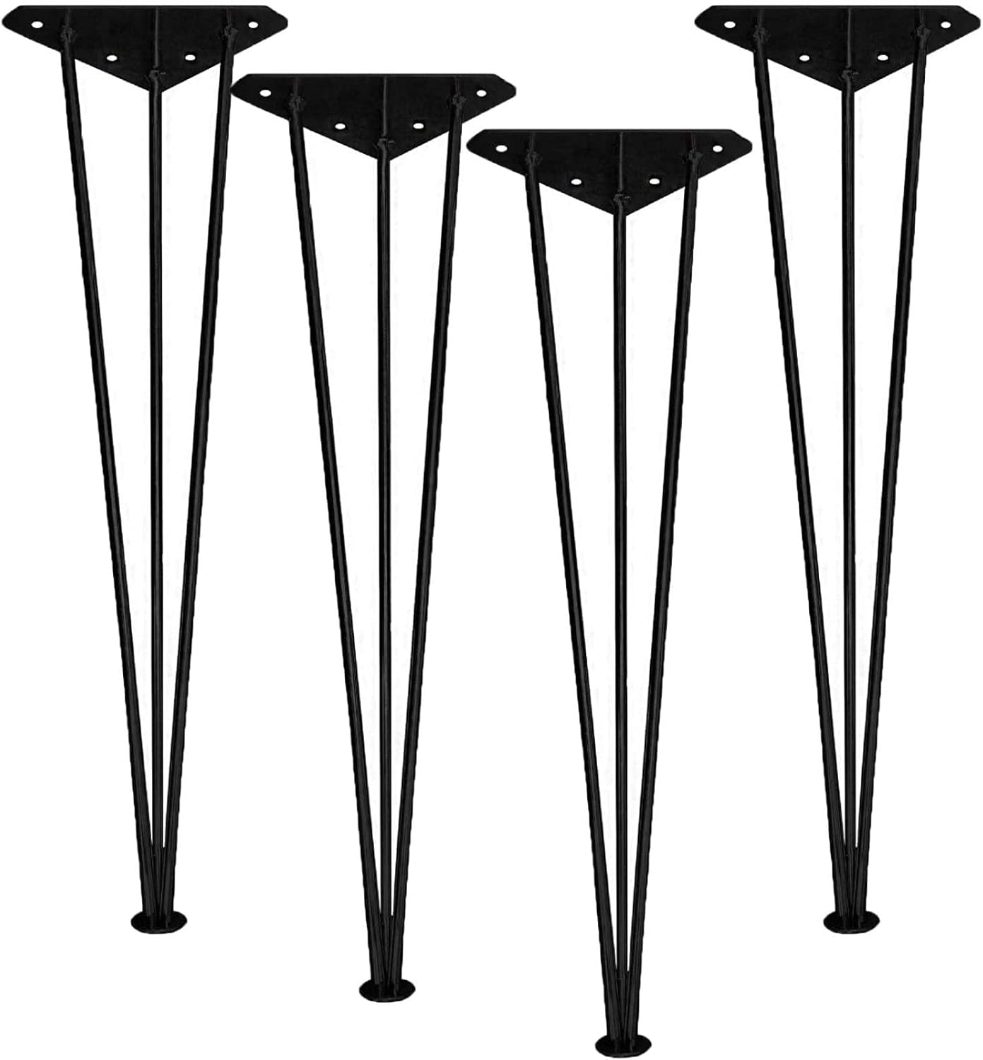 OUWTE 4X Möbelbeine Haarnadelbeine Metall Haarnadel Möbelfüße
