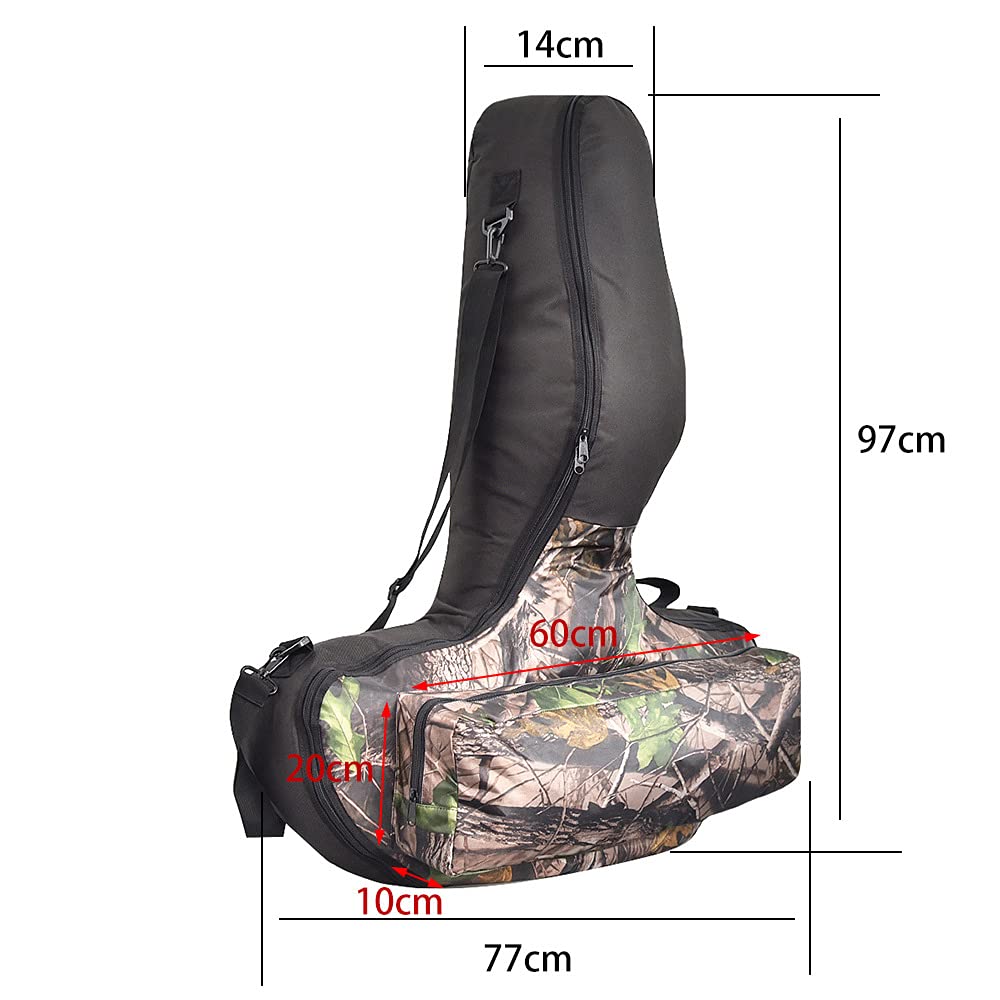 Étui d'arbalète réglable Sac de Rangement pour arbalète en Forme de T Sac de Transport de Chasse à l'arc de Grande capacité