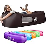 WEKAPO Inflatable Couch Air Lounger Chair - Camping & Beach Accessories, Portable Blow up Sofa for Hiking, Lawn, Indoor/Outdoor Movies & Music Festivals. Lightweight and Easy to Set Up Air Hammock