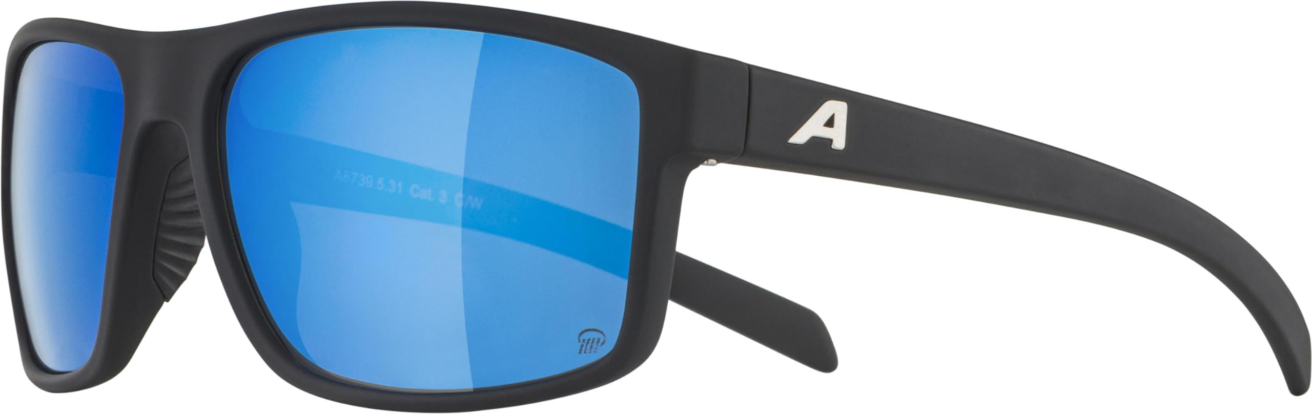 Alpina Unisex Nacan I P okulary przeciwsłoneczne, czarny mat, jeden rozmiar