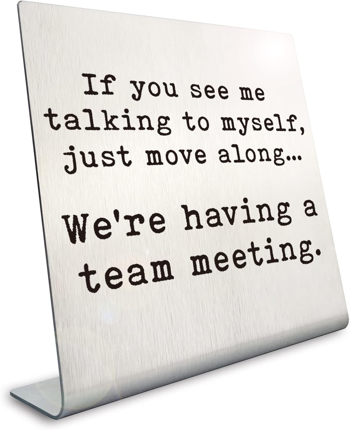 Funny Office Signs, Cute office Decor, office desk Decorations Sign Gifts for Women Coworker Colleague Friends Employees for Home Office Bar Cubicle Table Shelf Paperweight Laugh Sign Decor