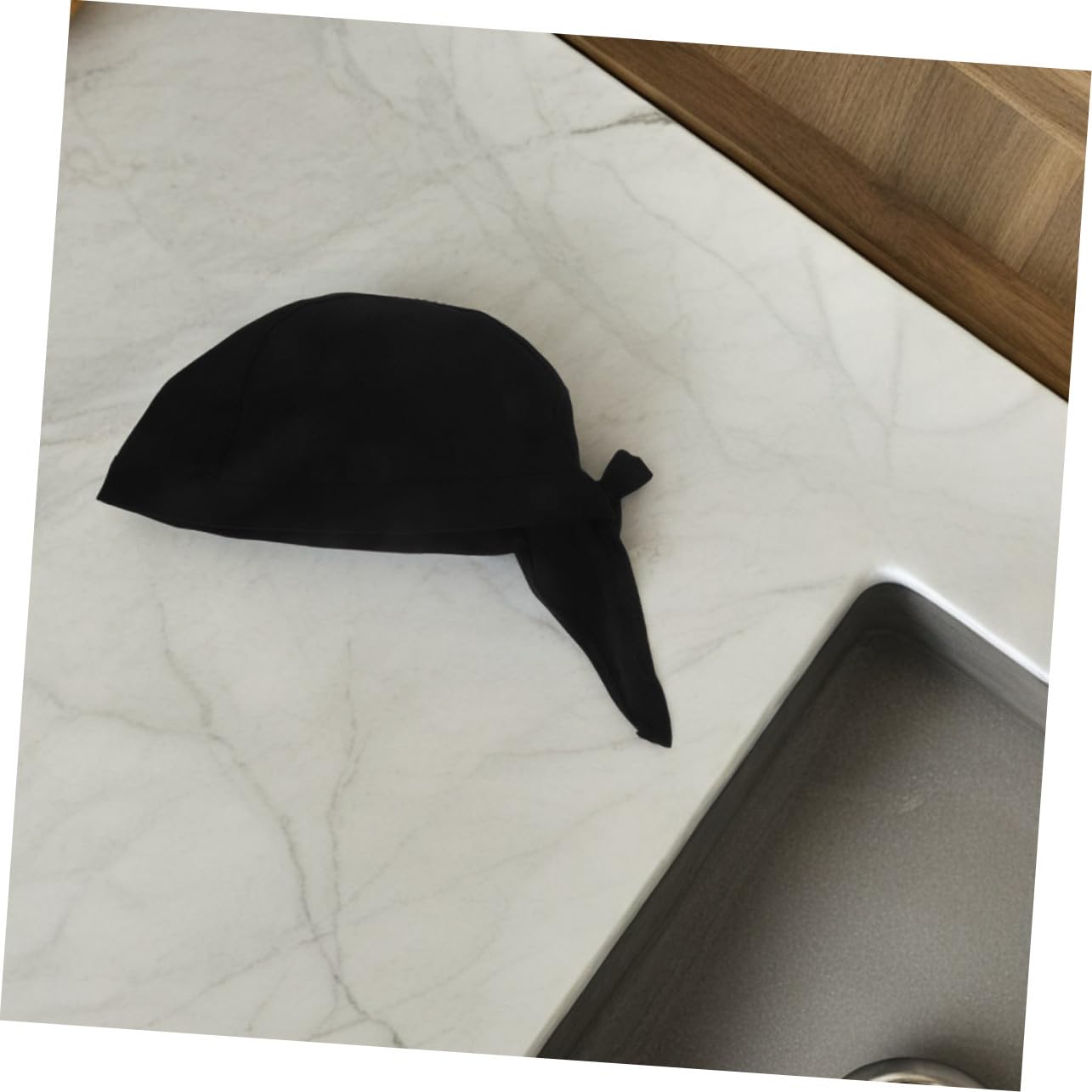 BESPORTBLE 12pezzi Cappelli da Cuoco Giapponesi con Coda Cappelli da Cuoco Elastici Unisex da Cucina per Uomo e Donna per Uso in Ristoranti e Hotel Nero